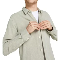 Best Pirce 😉 Jack & Jones Tons 👕 Shirt Long Sleeve In Oil Green 🧨 -Industrie Shop unnamed file 1002