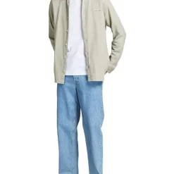 Best Pirce 😉 Jack & Jones Tons 👕 Shirt Long Sleeve In Oil Green 🧨 -Industrie Shop unnamed file 1003