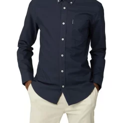 Budget 💯 Ben Sherman Signature Oxford 👕 Shirt Long Sleeve 👕 Shirt Dark Navy 🧨