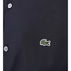 Outlet ❤️ Lacoste Long Sleeve Slim Stretch Poplin 👚 Shirt In Blue ⭐ -Industrie Shop unnamed file 1048