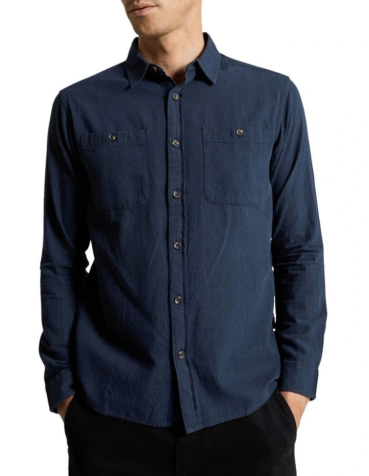 Discount π Mr Simple Soft Cotton Long Sleeve π Shirt Navy π 3 Discount π Mr Simple Soft Cotton Long Sleeve π Shirt Navy π