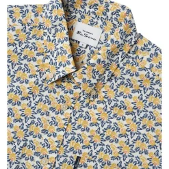 Best Sale 🧨 Ben Sherman Block Botanical Print Short Sleeve 👚 Shirt In Yellow ✔️ -Industrie Shop unnamed file 111