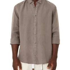 Coupon 😉 Industrie The Tennyson Linen 👚 Shirt In Brown 💯 -Industrie Shop unnamed file 1116