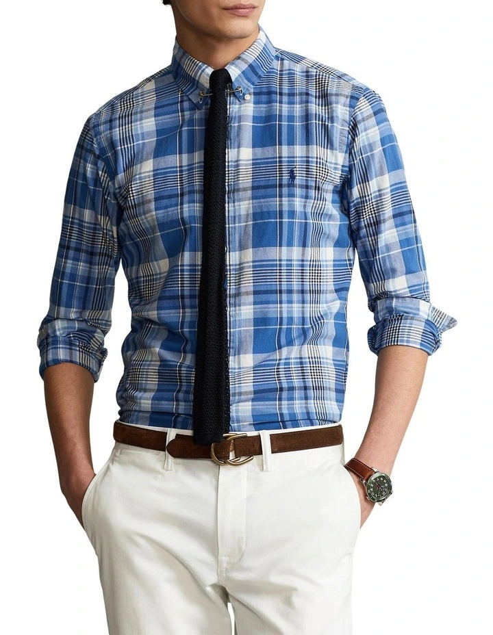 Flash Sale π Polo Ralph Lauren Classic Fit Madras π Shirt In Blue β¨ 3 Flash Sale π Polo Ralph Lauren Classic Fit Madras π Shirt In Blue β¨