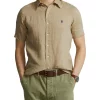 Wholesale 🎁 Polo Ralph Lauren Classic Fit Linen 👕 Shirt In Beige 👏 -Industrie Shop unnamed file 1142