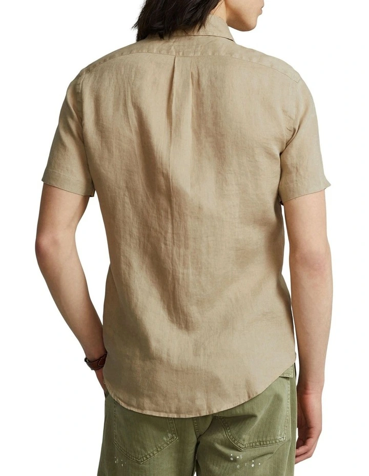 Wholesale π Polo Ralph Lauren Classic Fit Linen π Shirt In Beige π 4 Wholesale π Polo Ralph Lauren Classic Fit Linen π Shirt In Beige π - Image 2