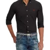 Cheapest 🛒 Polo Ralph Lauren Classic Fit Stretch Poplin 👕 Shirt In Black 😀 -Industrie Shop unnamed file 1153