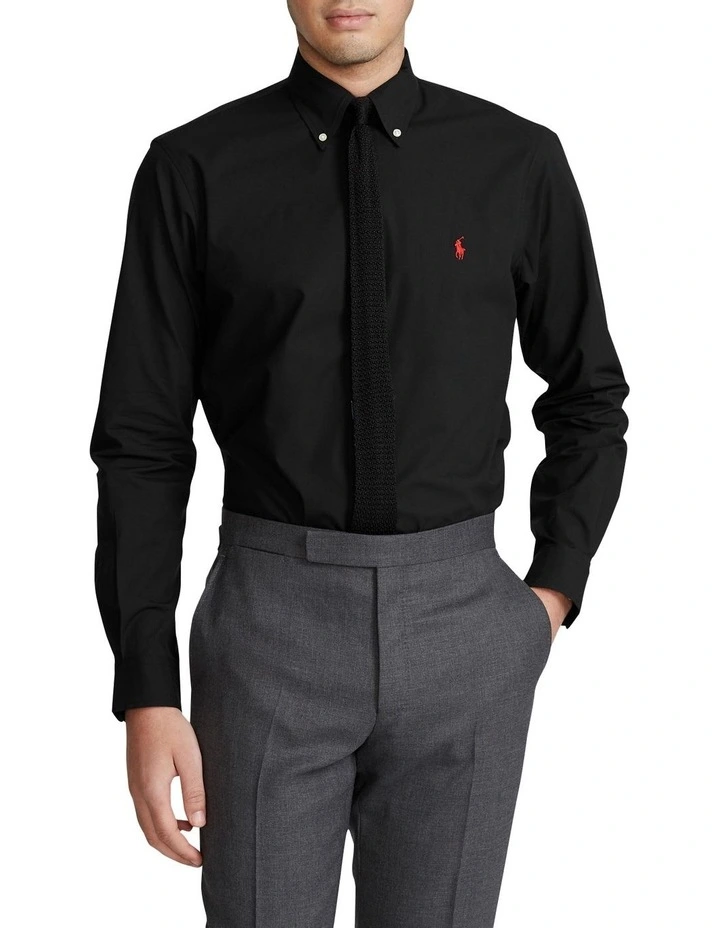 Cheapest π Polo Ralph Lauren Classic Fit Stretch Poplin π Shirt In Black π 5 Cheapest π Polo Ralph Lauren Classic Fit Stretch Poplin π Shirt In Black π - Image 3