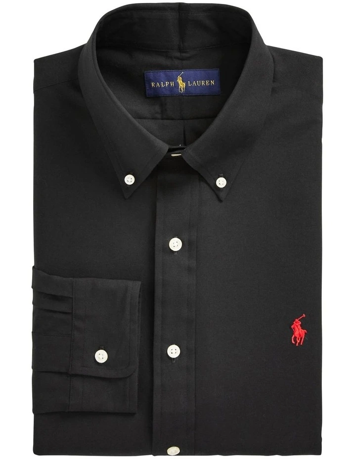 Cheapest π Polo Ralph Lauren Classic Fit Stretch Poplin π Shirt In Black π 6 Cheapest π Polo Ralph Lauren Classic Fit Stretch Poplin π Shirt In Black π - Image 4