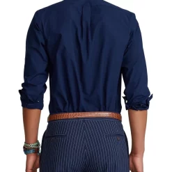 Wholesale 😉 Polo Ralph Lauren Classic Fit Stretch Poplin 👕 Shirt In Navy ⭐ -Industrie Shop unnamed file 1158