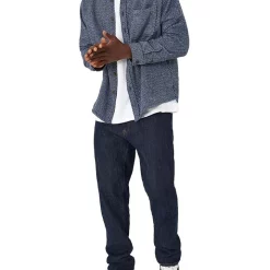 Discount ⌛ Industrie The Jackson 👚 Shirt Navy Off White ✨ -Industrie Shop unnamed file 1202