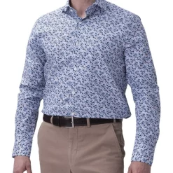 New ❤️ Henry Sartorial Floral 👚 Shirt Navy Blue ✔️ -Industrie Shop unnamed file 1218