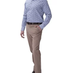 New ❤️ Henry Sartorial Floral 👚 Shirt Navy Blue ✔️ -Industrie Shop unnamed file 1222