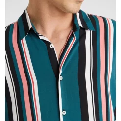 Best Sale ✔️ Yd. Smyth Viscose Stripe 👕 Shirt In Multi 🔔 -Industrie Shop unnamed file 124