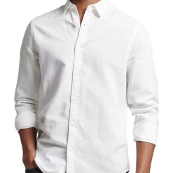 Budget 😍 Superdry Vintage Linen 👚 Shirt In Natural 😀