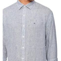 Buy π Calvin Klein Nevertuck Long Sleeve Stripe Linen π Shirt In Navy π₯° 9 Buy π Calvin Klein Nevertuck Long Sleeve Stripe Linen π Shirt In Navy π₯° -Industrie Shop unnamed file 1259