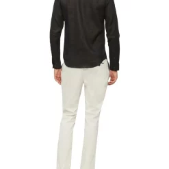Hot Sale 🥰 Calvin Klein Nevertuck Long Sleeve Plain Linen 👕 Shirt In Black 💯 -Industrie Shop unnamed file 1262