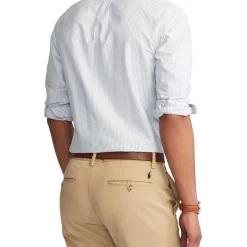 Budget ⌛ Polo Ralph Lauren Slim Fit Striped Oxford 👕 Shirt 🔥 -Industrie Shop unnamed file 1269