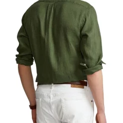 Deals 🔔 Polo Ralph Lauren Classic Fit Linen 👚 Shirt In Green 🎉 -Industrie Shop unnamed file 1288