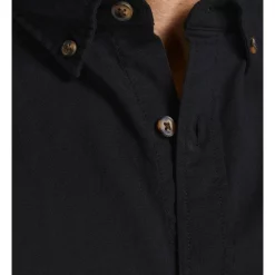 Hot Sale ❤️ Jack & Jones ☀️ Summer Long Sleeve 👕 Shirt In Black ✨ -Industrie Shop unnamed file 1308