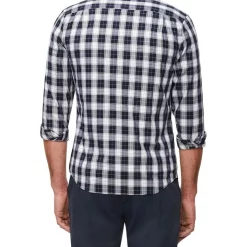 Outlet 🛒 Van Heusen Long Sleeve 2 Tone Check 👕 Shirt In Blue/White 🌟 -Industrie Shop unnamed file 1320