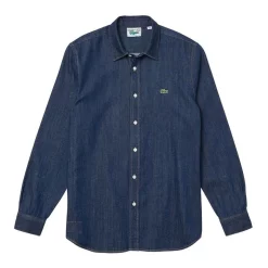 Coupon 😍 Lacoste Long Sleeve Regular Light Denim 👚 Shirt Rinse 🎉 -Industrie Shop unnamed file 1332