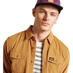Discount 😀 Superdry Trailsman Cord 👚 Shirt Mustard 🌟 -Industrie Shop unnamed file 1340
