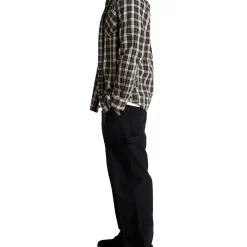 Promo ✨ Mr Simple Oxford Plaid Long Sleeve 👚 Shirt Brown 🔥 -Industrie Shop unnamed file 1351