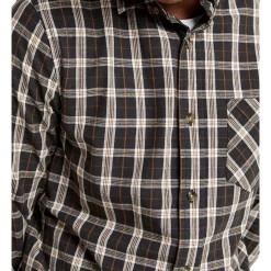 Promo ✨ Mr Simple Oxford Plaid Long Sleeve 👚 Shirt Brown 🔥 -Industrie Shop unnamed file 1352