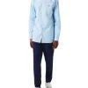 Promo 🧨 Lacoste Long Sleeve Slim Stretch Poplin 👚 Shirt In Overview Blue ❤️ -Industrie Shop unnamed file 1394