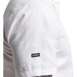 Best Pirce 🎁 Superdry Studios Linen Short Sleeve 👚 Shirt In Optic White ⭐ -Industrie Shop unnamed file 140
