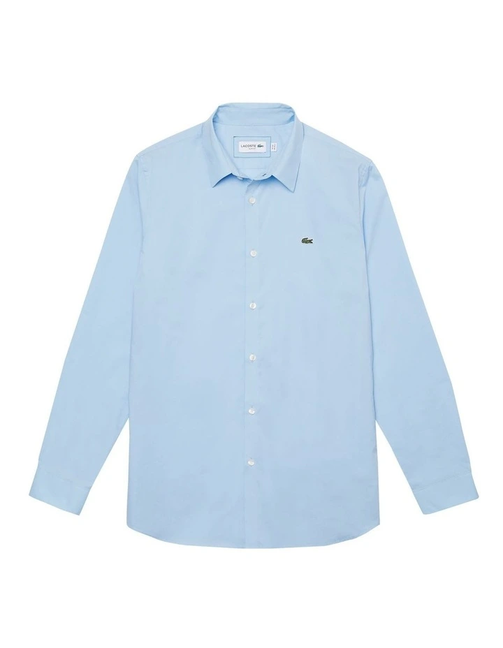 Promo 𧨠Lacoste Long Sleeve Slim Stretch Poplin π Shirt In Overview Blue β€οΈ 9 Promo 𧨠Lacoste Long Sleeve Slim Stretch Poplin π Shirt In Overview Blue β€οΈ - Image 7