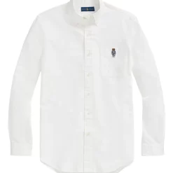 Cheapest 🔥 Polo Ralph Lauren Classic Fit Polo Bear Oxford 👚 Shirt In White 🎉 -Industrie Shop unnamed file 1416