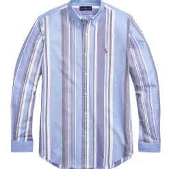 Best reviews of 🔥 Polo Ralph Lauren Classic Fit Striped Oxford 👕 Shirt In Blue 🤩 -Industrie Shop unnamed file 1424