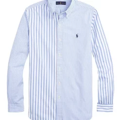 Top 10 ✔️ Polo Ralph Lauren Classic Fit Striped Poplin Fun 👚 Shirt In Blue 😉 -Industrie Shop unnamed file 1436