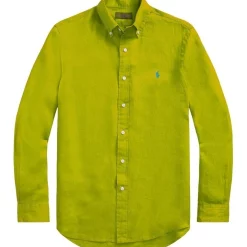 Best Sale 🛒 Polo Ralph Lauren Classic Fit Linen 👕 Shirt In Blue 😀 -Industrie Shop unnamed file 1440