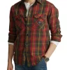 Cheap 🎁 Polo Ralph Lauren Classic Fit Plaid Flannel Workshirt In Red 🌟 -Industrie Shop unnamed file 1460