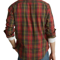 Cheap 🎁 Polo Ralph Lauren Classic Fit Plaid Flannel Workshirt In Red 🌟 -Industrie Shop unnamed file 1461