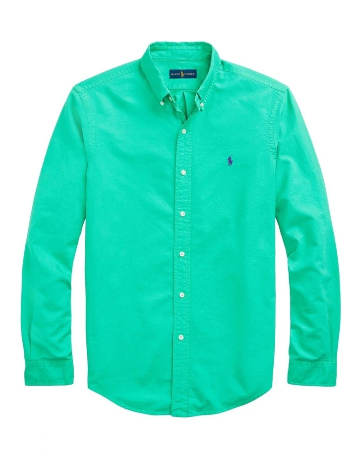 New β¨ Polo Ralph Lauren Classic Fit Garment-Dyed Oxford π Shirt In Green β€οΈ 6 New β¨ Polo Ralph Lauren Classic Fit Garment-Dyed Oxford π Shirt In Green β€οΈ - Image 4