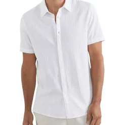 Deals 👏 French Connection Textured Cotton Classic Fit 👕 Shirt 👏