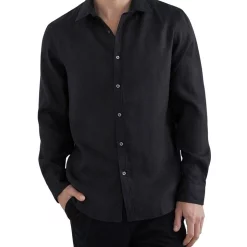 Top 10 ✨ French Connection Linen Classic Fit 👕 Shirt In Black 🤩