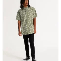 Promo 🔥 Jack & Jones Cloudy 👚 Shirt Oil Green 🎁