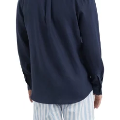 Promo 🥰 French Connection Linen Classic Fit 👚 Shirt In Marine Blue 💯 -Industrie Shop unnamed file 1561