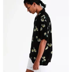 New 🥰 Jack & Jones Daisy Resort Short Sleeve 👚 Shirt In Black/Multi ✔️ -Industrie Shop unnamed file 1587