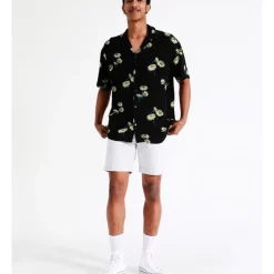 New 🥰 Jack & Jones Daisy Resort Short Sleeve 👚 Shirt In Black/Multi ✔️ -Industrie Shop unnamed file 1588