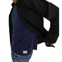 Discount ⌛ Jack & Jones Jeff Long Sleeve 👕 Shirt In Black Denim ❤️ -Industrie Shop unnamed file 1640