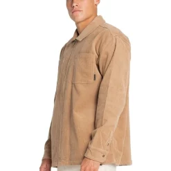 Discount 😉 Rusty Coup Cord Long Sleeve Overshirt In Brown 😍 -Industrie Shop unnamed file 1662