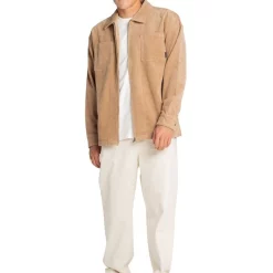 Discount 😉 Rusty Coup Cord Long Sleeve Overshirt In Brown 😍 -Industrie Shop unnamed file 1665