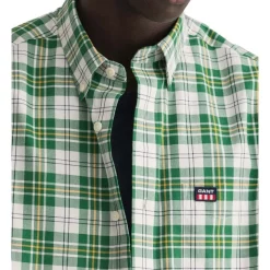 Best deal ❤️ Gant Regular Twill Check Long Sleeve 👕 Shirt In Eden Green 😍 -Industrie Shop unnamed file 1694