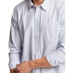 Cheap 🤩 Oxford Portland Regular Fit Striped 👕 Shirt In Blue ⭐ -Industrie Shop unnamed file 1726